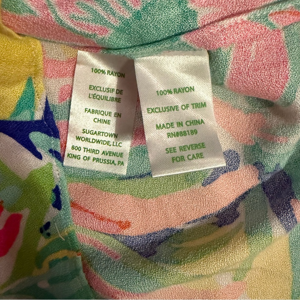 Lilly Pulitzer NWT Harlow Tunic Dress in Casa Banana print size L - Picture 5 of 8